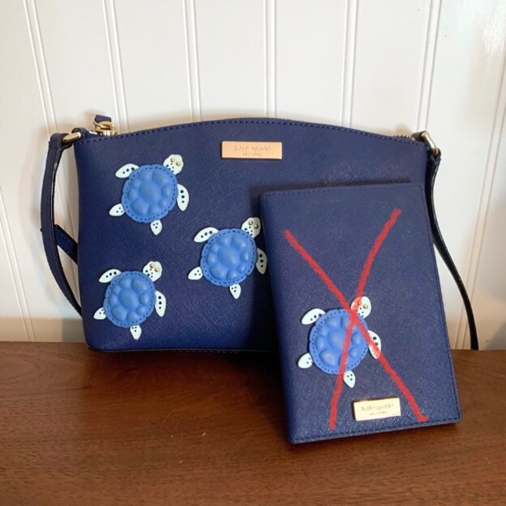 Kate Spade Under the Sea Millie Turtle Cross Body RARE!